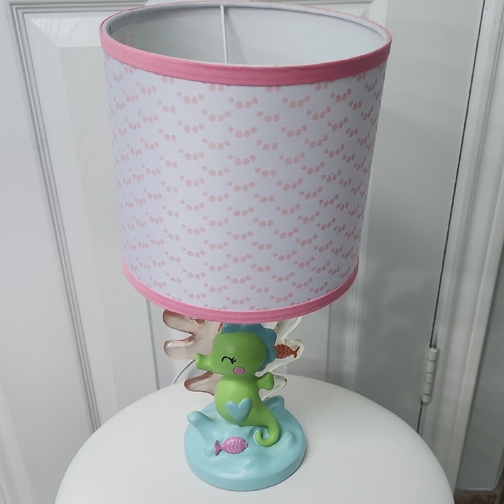 Carter's Under The Sea, Lamp, Seahorse Teal And Pink